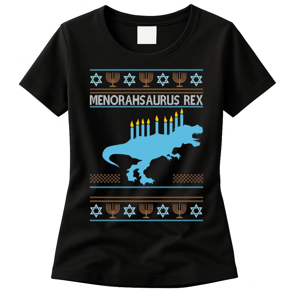 Menorahsaurus Rex Womens T-Shirt