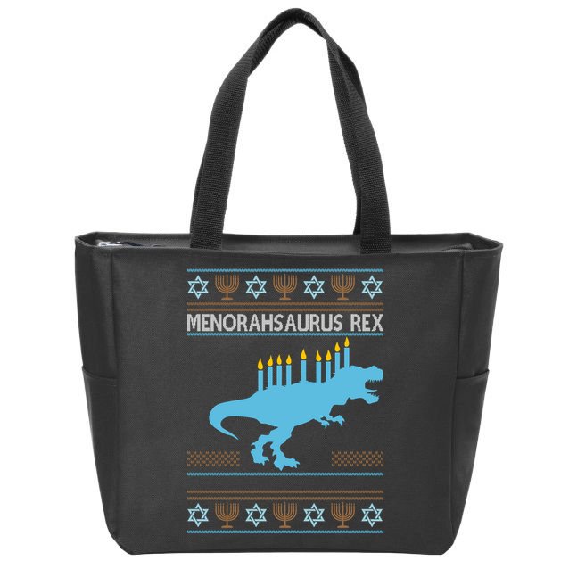 Menorahsaurus Rex Zip Tote Bag