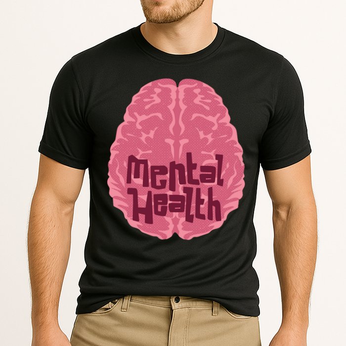 Mental Health Awareness Brain Cooling Performance Crew T-Shirt