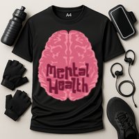 Mental Health Awareness Brain Cooling Performance Crew T-Shirt