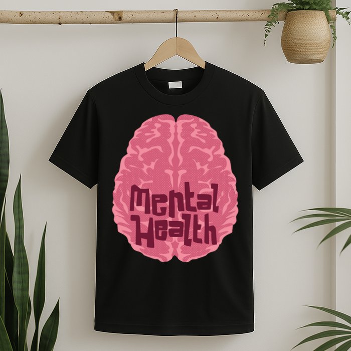 Mental Health Awareness Brain T-Shirt
