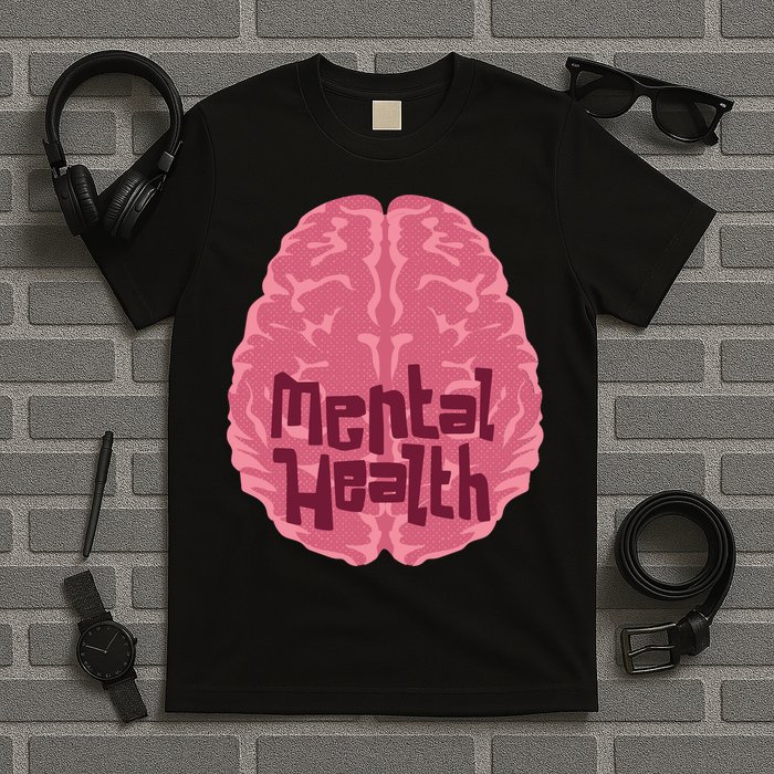 Mental Health Awareness Brain T-Shirt