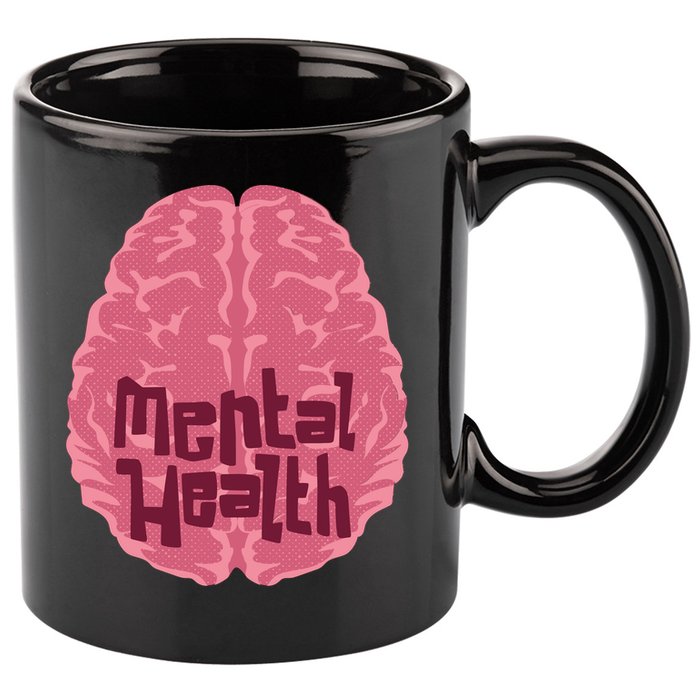 Mental Health Awareness Brain 11oz C Handle Ceramic Mug
