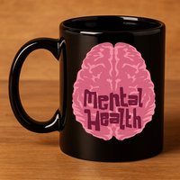 Mental Health Awareness Brain 11oz C Handle Ceramic Mug