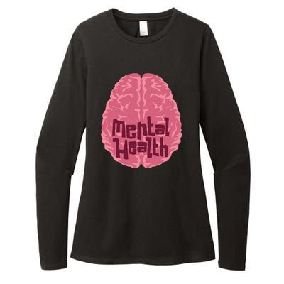 Mental Health Awareness Brain Womens CVC Long Sleeve Shirt