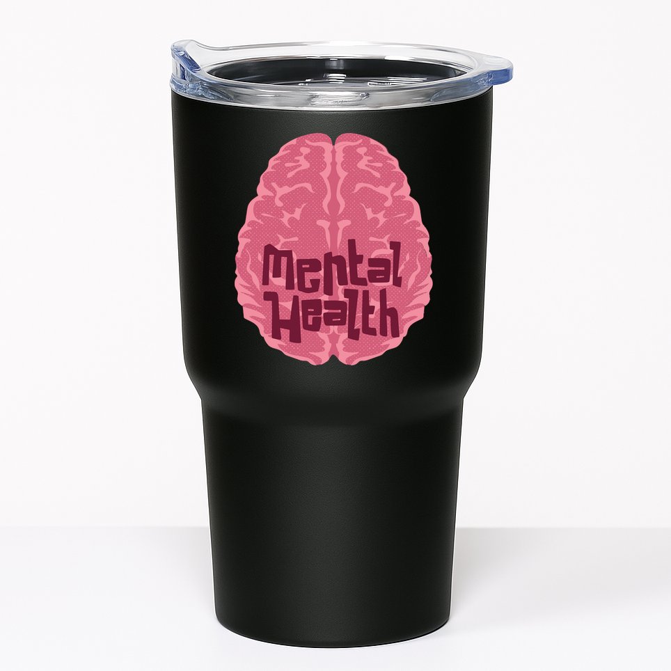Mental Health Awareness Brain Tumbler