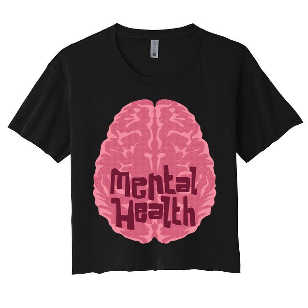 Mental Health Awareness Brain Crop Top