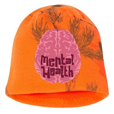 Mental Health Awareness Brain Kati - Camo Knit Beanie