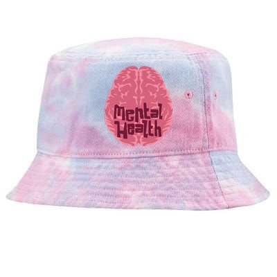 Mental Health Awareness Brain Tie-Dyed Bucket Hat