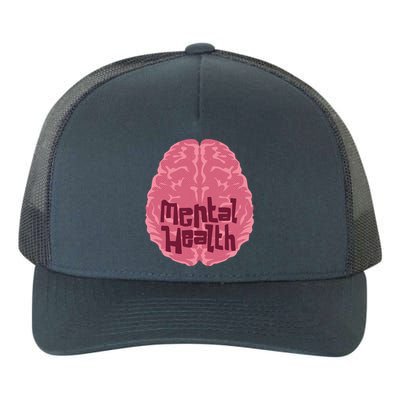 Mental Health Awareness Brain Yupoong Adult 5-Panel Trucker Hat