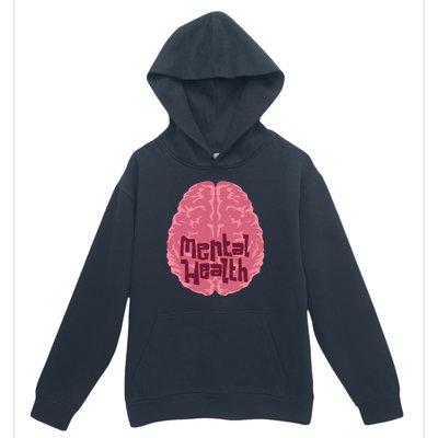 Mental Health Awareness Brain Urban Pullover Hoodie