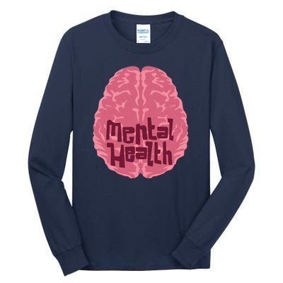 Mental Health Awareness Brain Tall Long Sleeve T-Shirt