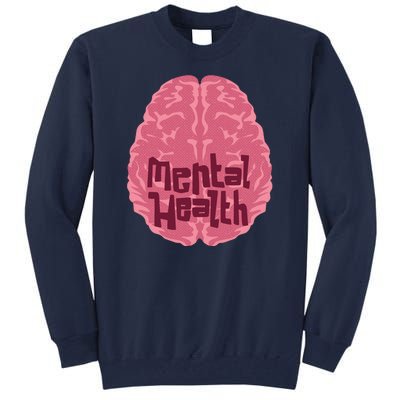 Mental Health Awareness Brain Tall Sweatshirt