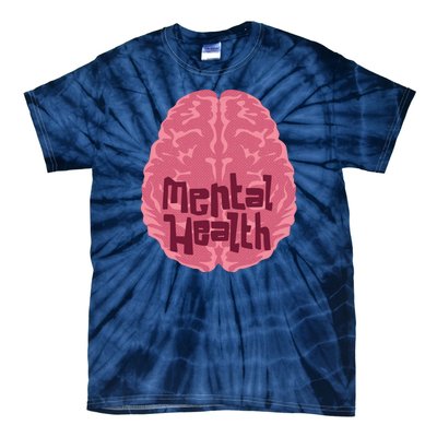 Mental Health Awareness Brain Tie-Dye T-Shirt