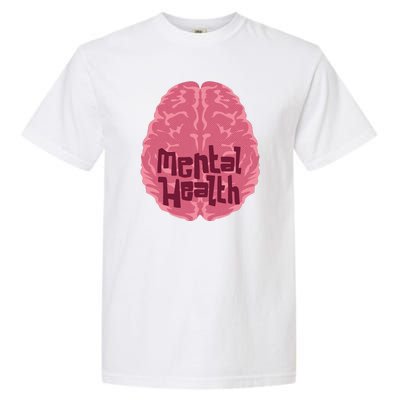 Mental Health Awareness Brain Garment-Dyed Heavyweight T-Shirt