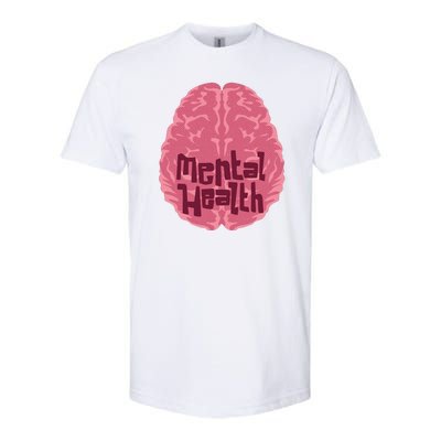 Mental Health Awareness Brain Softstyle CVC T-Shirt