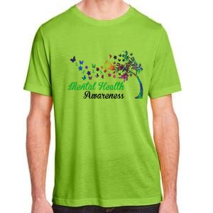 Mental Health Awareness Butterfly Tree Adult ChromaSoft Performance T-Shirt