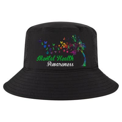 Mental Health Awareness Butterfly Tree Cool Comfort Performance Bucket Hat