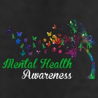 Mental Health Awareness Butterfly Tree 7 Panel Mesh Trucker Snapback Hat