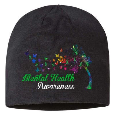 Mental Health Awareness Butterfly Tree Sustainable Beanie