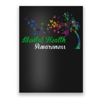 Mental Health Awareness Butterfly Tree Poster