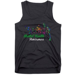 Mental Health Awareness Butterfly Tree Tank Top