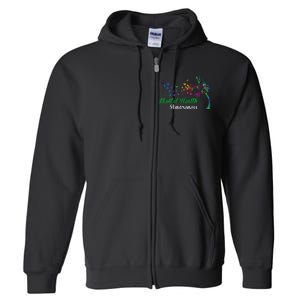 Mental Health Awareness Butterfly Tree Full Zip Hoodie