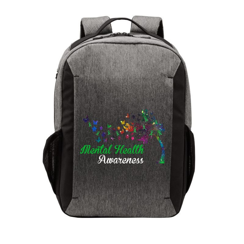 Mental Health Awareness Butterfly Tree Vector Backpack