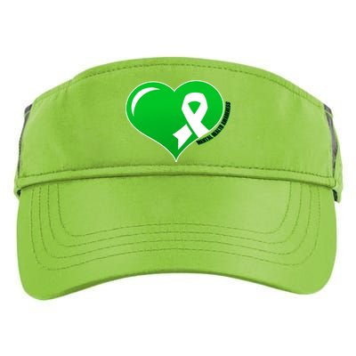 Mental Health Awareness Heart Adult Drive Performance Visor