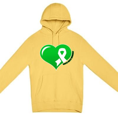 Mental Health Awareness Heart Premium Pullover Hoodie