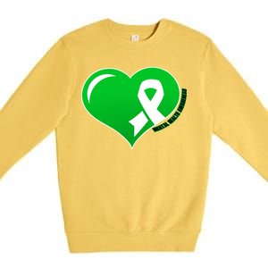 Mental Health Awareness Heart Premium Crewneck Sweatshirt