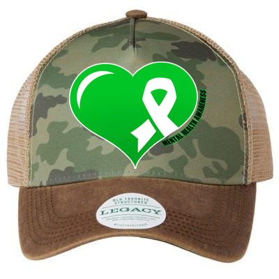 Mental Health Awareness Heart Legacy Tie Dye Trucker Hat