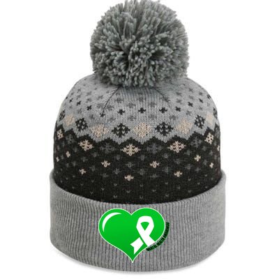 Mental Health Awareness Heart The Baniff Cuffed Pom Beanie