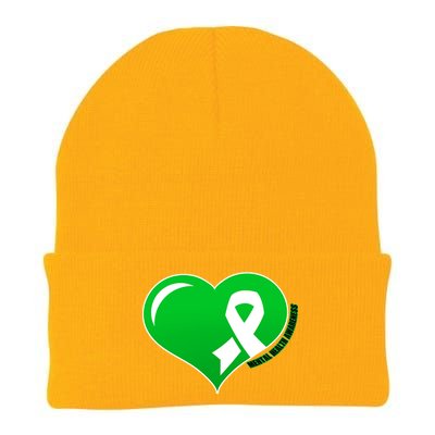 Mental Health Awareness Heart Knit Cap Winter Beanie