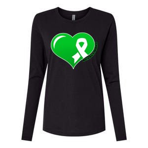 Mental Health Awareness Heart Womens Cotton Relaxed Long Sleeve T-Shirt