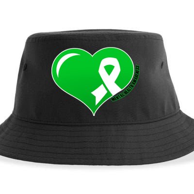 Mental Health Awareness Heart Sustainable Bucket Hat