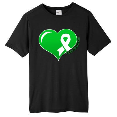 Mental Health Awareness Heart Tall Fusion ChromaSoft Performance T-Shirt