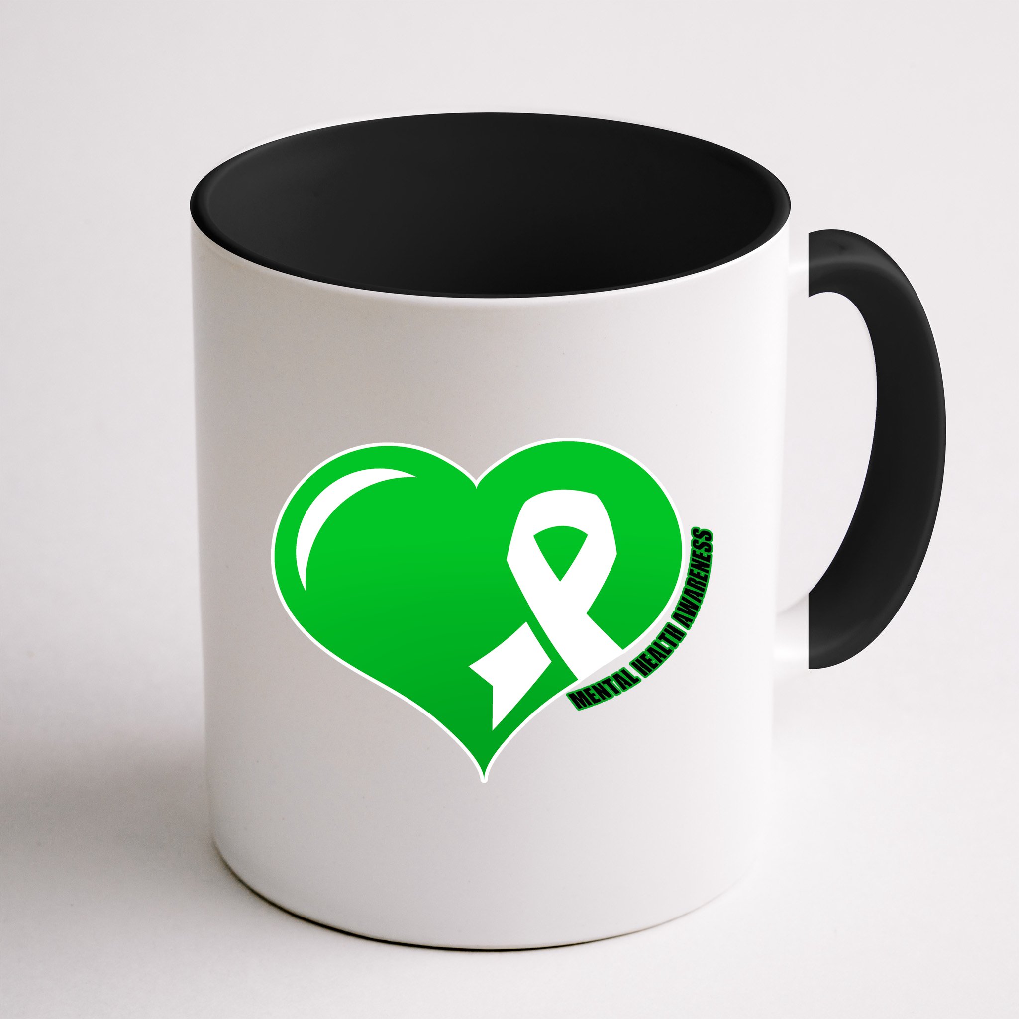 Mental Health Awareness Heart Mug