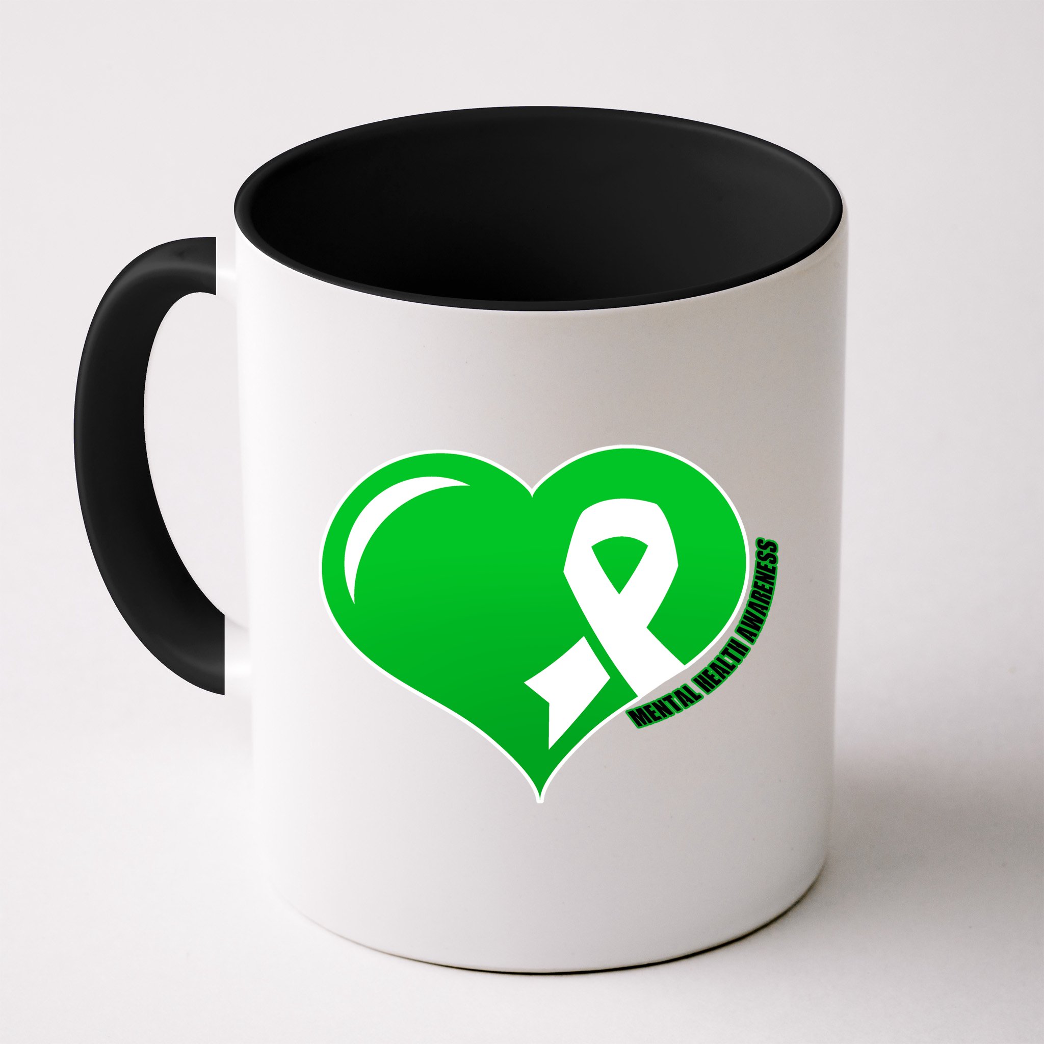 Mental Health Awareness Heart Mug