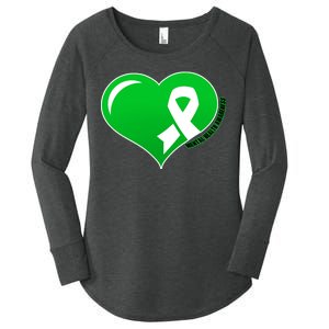 Mental Health Awareness Heart Women's Perfect Tri Tunic Long Sleeve Shirt