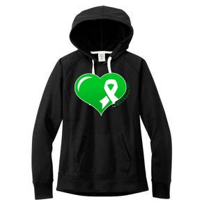 Mental Health Awareness Heart Women's Fleece Hoodie