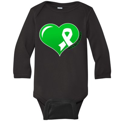 Mental Health Awareness Heart Baby Long Sleeve Bodysuit