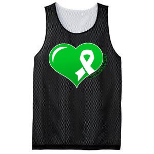 Mental Health Awareness Heart Mesh Reversible Basketball Jersey Tank