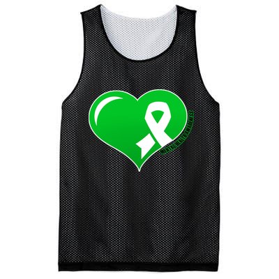 Mental Health Awareness Heart Mesh Reversible Basketball Jersey Tank
