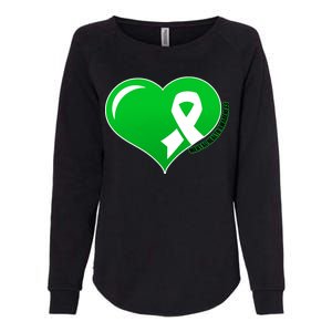 Mental Health Awareness Heart Womens California Wash Sweatshirt