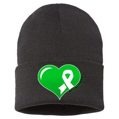 Mental Health Awareness Heart Sustainable Knit Beanie