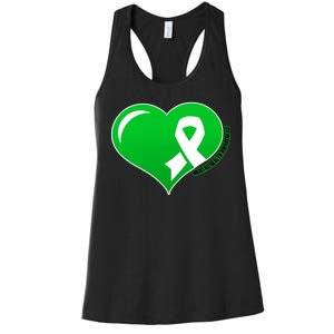 Mental Health Awareness Heart Women's Racerback Tank