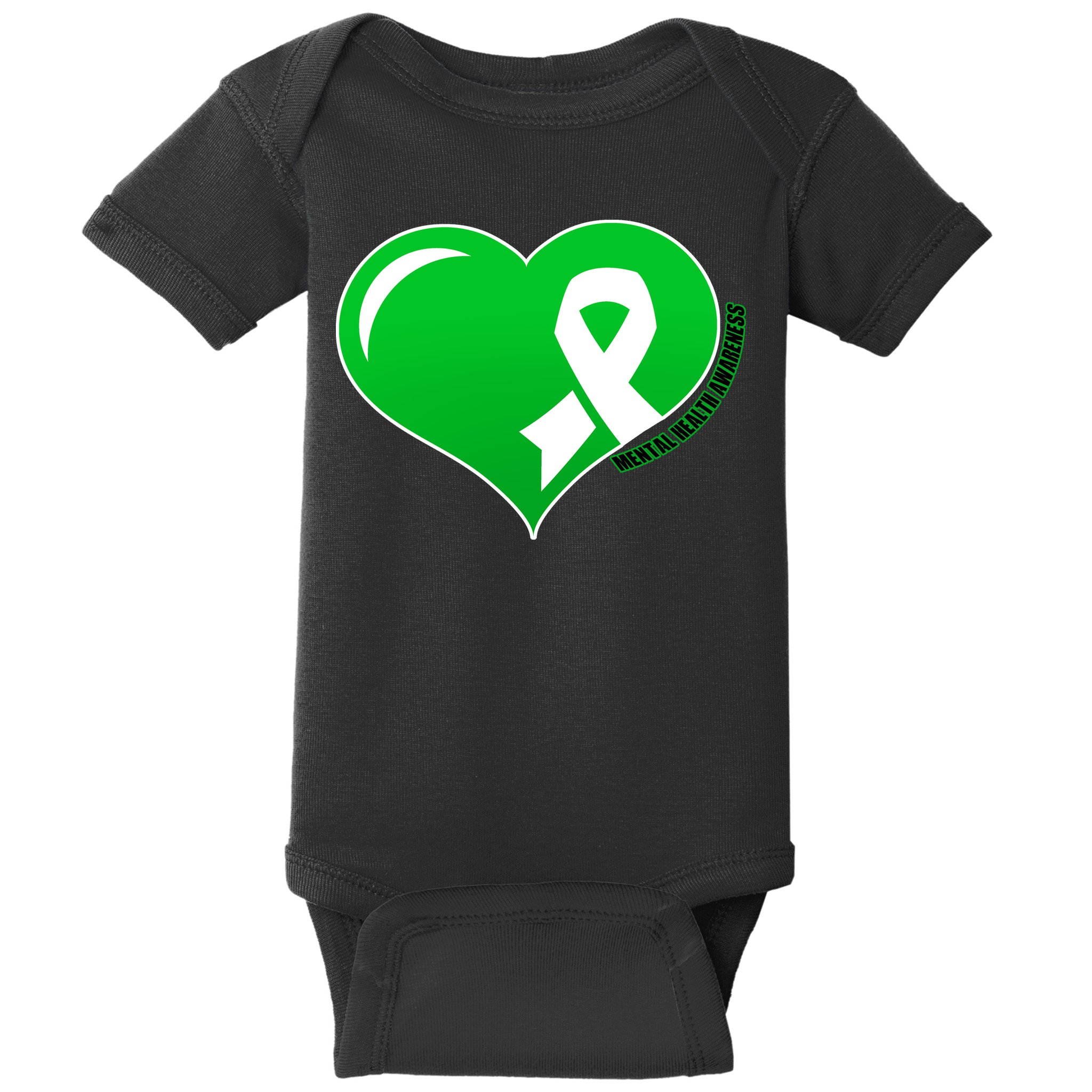 Mental Health Awareness Heart Baby Bodysuit