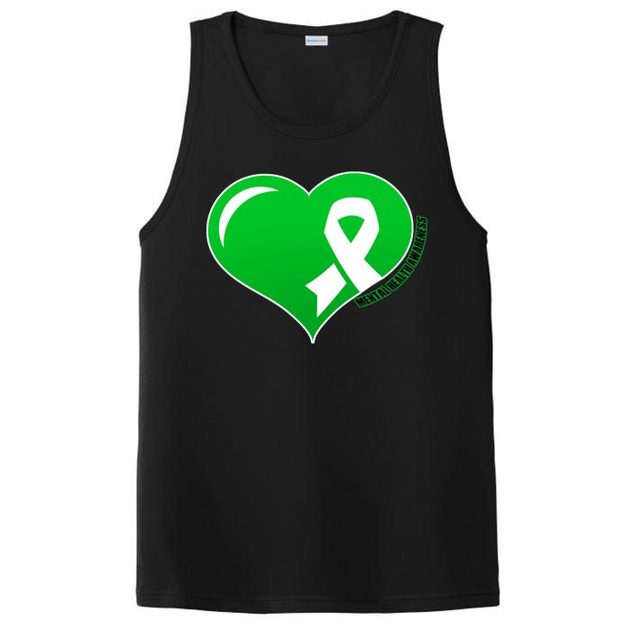 Mental Health Awareness Heart PosiCharge Competitor Tank