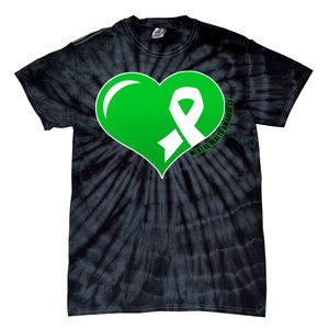 Mental Health Awareness Heart Tie-Dye T-Shirt